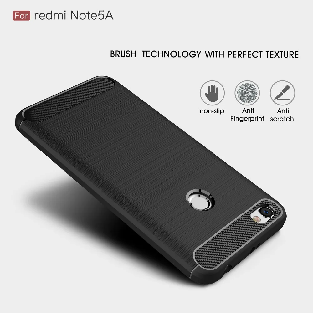 Xiaomi Redmi Note 5A чехол силиконовый Note5A Fundas мягкий карбоновый Coque Etui Capinha Capa аксессуар |