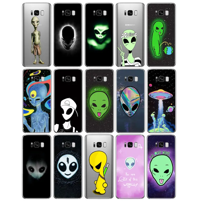 N245 Alien Soft TPU Silicone Cover For Samsung Galaxy S5 S6 S7 S8 S9 S10 5G S10E Lite Edge Plus Case |