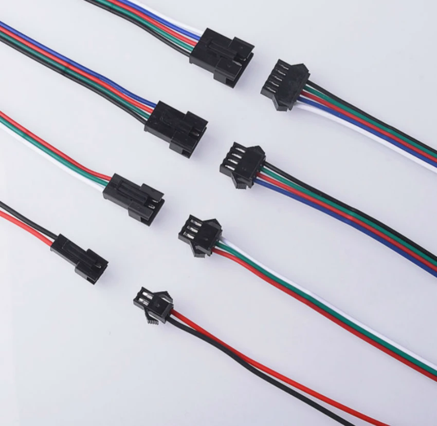 5 пар 2p 3p 4p 5p led JST SM разъем штекер + гнездо драйвера CCTV провод светодиодная полоса