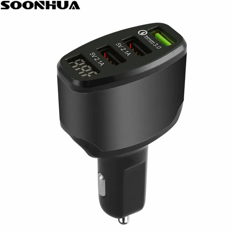 Универсальный Интеллектуальный переходник SOONHUA с 3 портами USB для зарядки в
