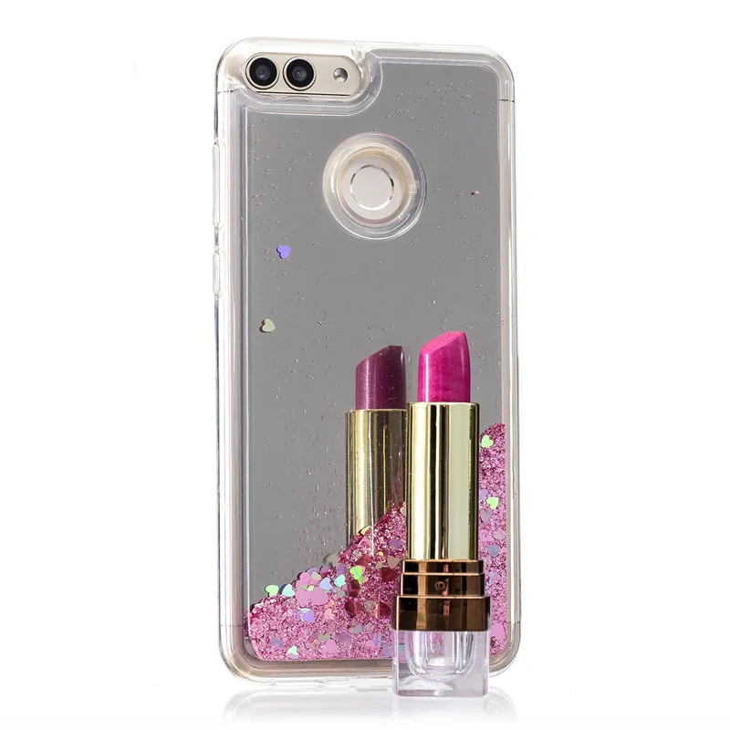 Для huawei P Smart Coque силиконовый Жидкий чехол для PSmart Блестящий зеркальный Enjoy 7 s