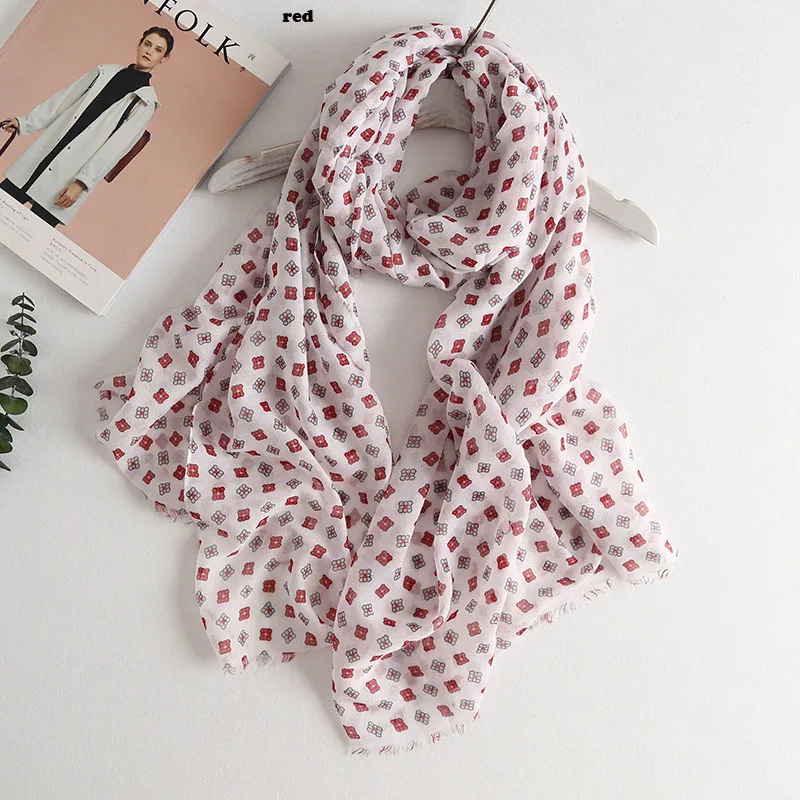 2018 модные новые Для женщин Геометрия узор шарф хлопок Fringe платки 6 Цвета 10