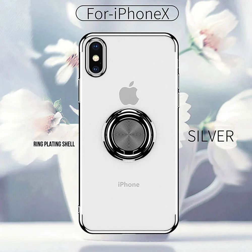 Чехол Ascromy для телефона iPhone XS Max роскошный брендовый силиконовый прозрачный чехол