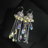 long tassel earrings korean female temperament earrings