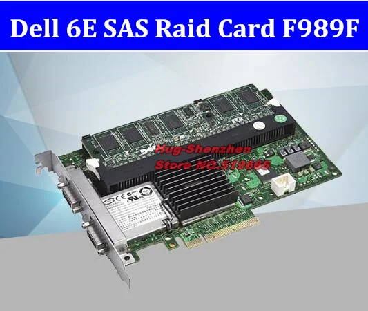 Высококачественная карта Raid контроллера Dell 6E внешняя памяти SAS F989F MD1000 MD3000 шкаф