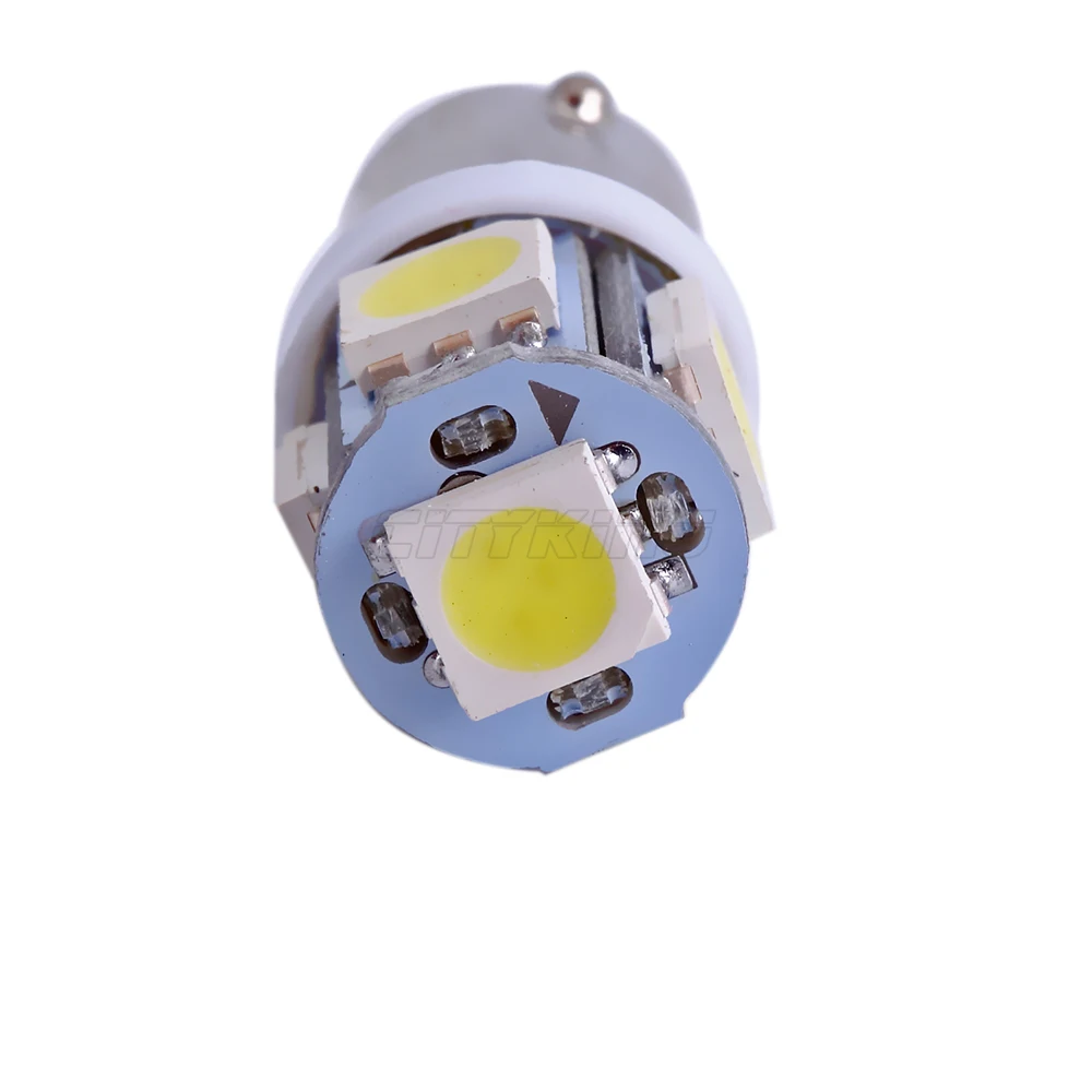 Бесплатная доставка 10 шт./лот Автомобильные светодиодные лампы BA9s led 5led 5050 SMD t4w