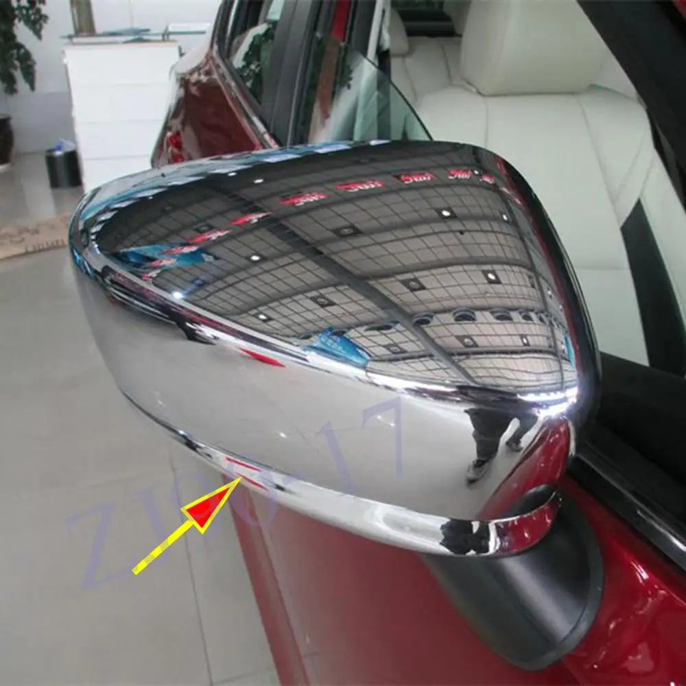 For Mazda3 BM/BN Mazda2 DJ 2014 2015 2016 2017 2018 Parts Car Side Mirror ABS Chrome Rear view mirror Cover Exterior Accessories |