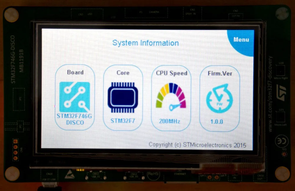 Набор для разработки stm32f746gdiscovery STM32F7 с макетной платой STM32F746NG MCU ST-LINK/V2-1 |
