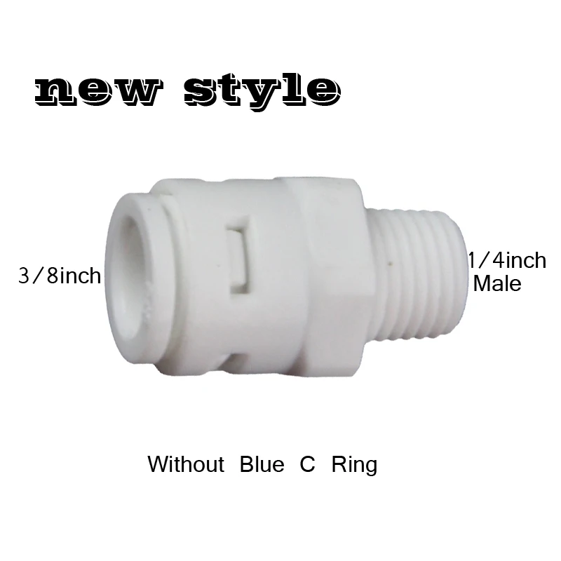 LYMeiTool мини белый POM быстрые воды 1/4 дюйма BSP Мужской 3/8 inch прямое наружное разъемным
