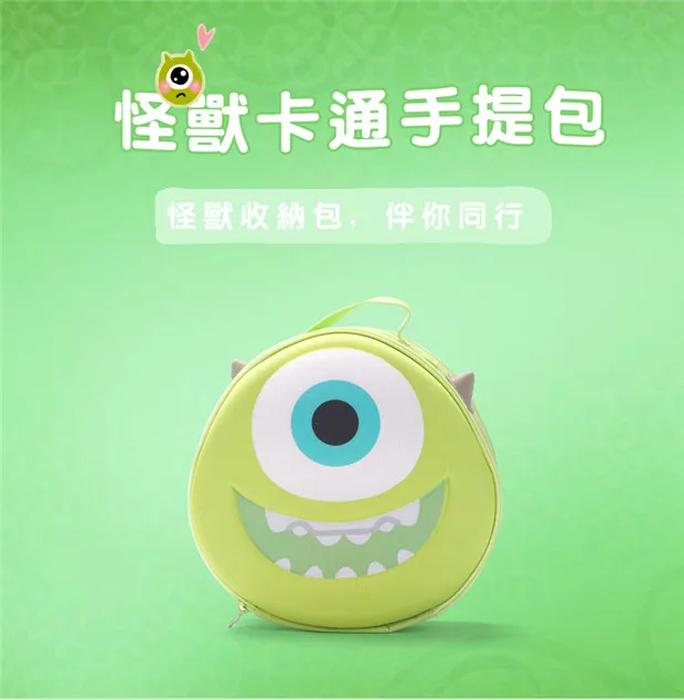 IVYYE, 1 шт., Sulley Mike Doraemon, модные, аниме, косметички, на молнии, для путешествий, косметичка, для хранения, для мытья, для туалетных принадлежностей, для девочек, новинка