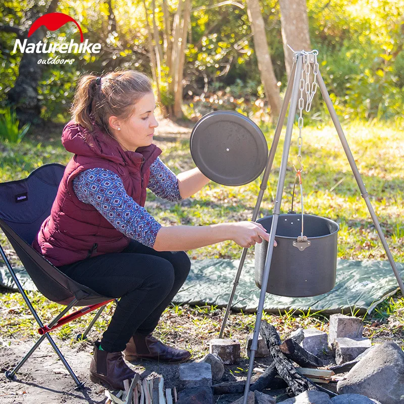 Naturehike 10L алюминиевый треугольный подвесной горшок кухонная посуда для кемпинга 4