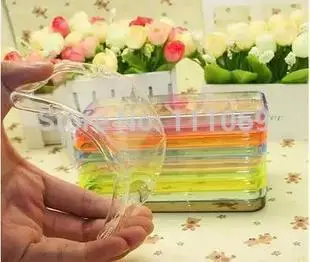 

100x DHL Free.Newest Thin Clear TPU Case for iphone6 Acrylics PMMA Transparent Case Cover For iphone 6 plus 5.5 inch Plus