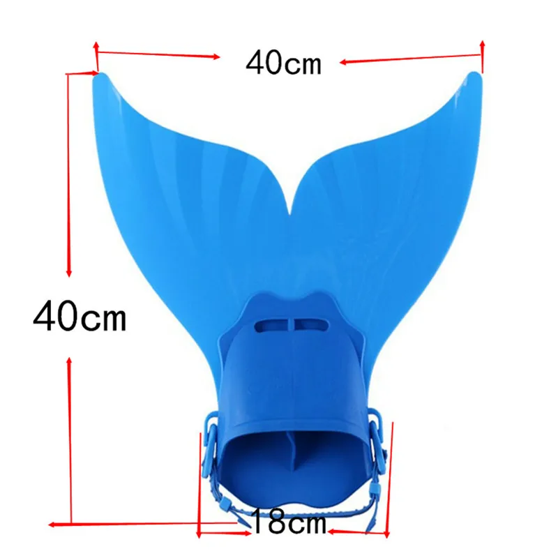 Детские Молодежные регулируемые плавники русалки КИТ хвост Плавание Дайвинг