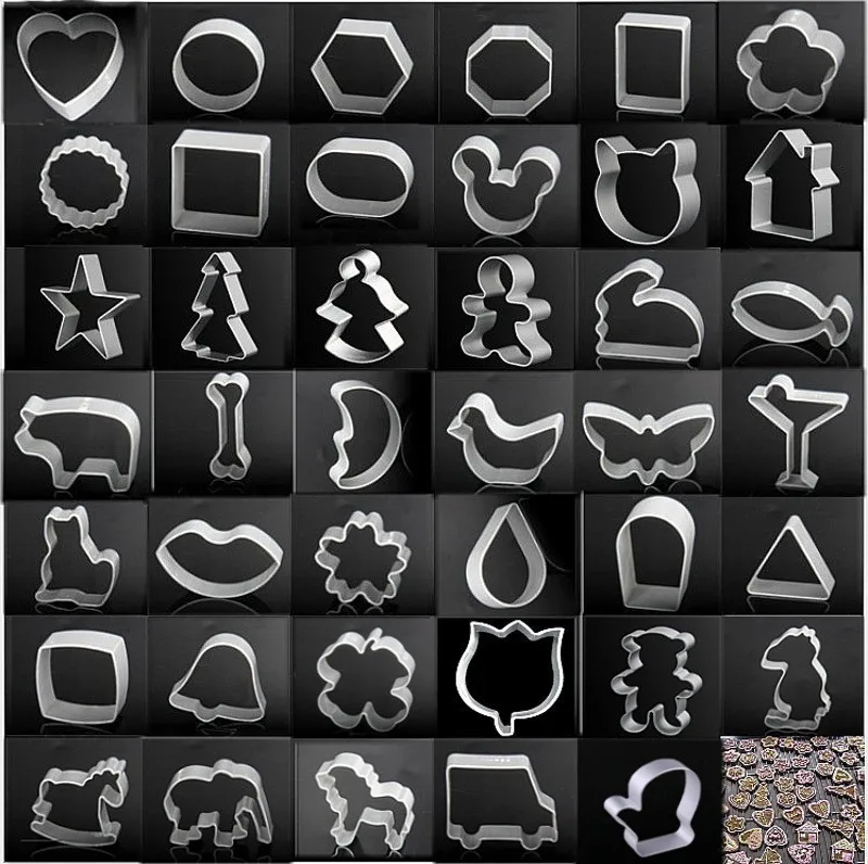 

Free Shipping Fish Cutters Heart Round Cartoon Cooking Tools Fondant Paste Mold Cake Decorating Clay Resin Sugar Candy Sculpey