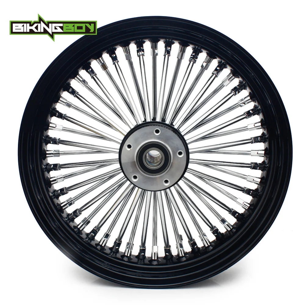 Ступица переднего колеса BIKINGBOY 16 &quotx 3 5&quot 48 Fat для Harley Softail FXST FLST FLSTC FXSTB Sportster XL 883 1200