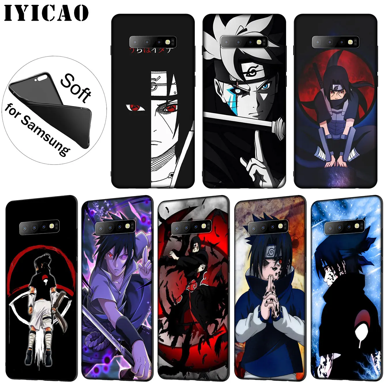 Naruto Uchiha Itachi Sasuke Soft Silicone Phone Case for Samsung Galaxy S20 Ultra S10 Lite S9 S8 Plus S6 S7 Edge S10e Cover |