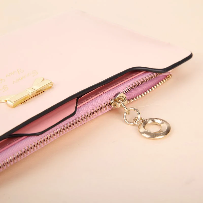 Новинка модные женские длинные кошельки кошелек Женский карамельного цвета с