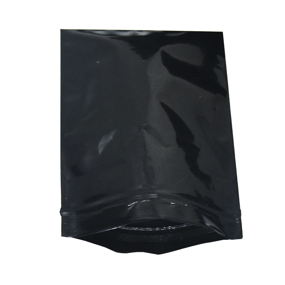 

5000pcs/lot 10*15cm Wholesale Black Opaque Plastic Bag Reclosable Zip Lock PE Poly Bags Heat Sealable Grocery Accessory Pack Bag