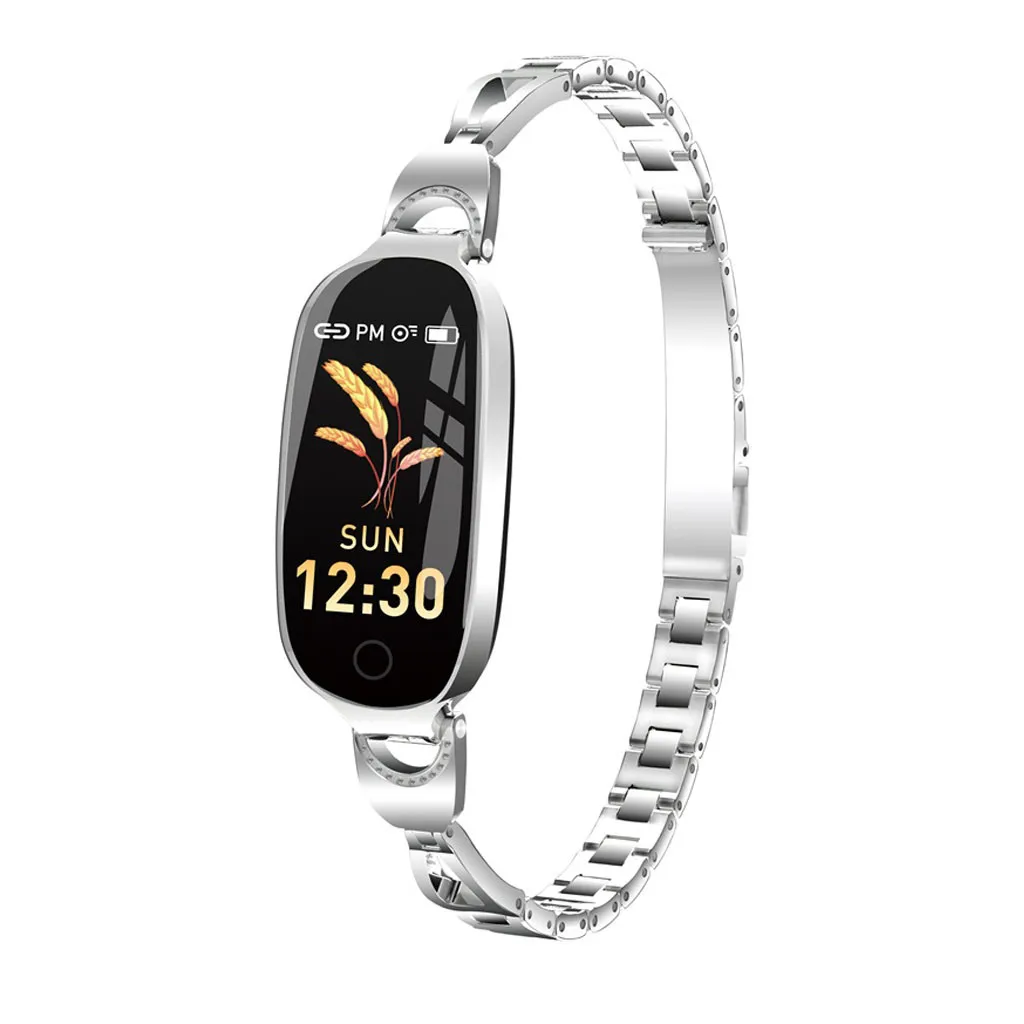 Ouhaobin умные часы с цветным экраном для женщин кровяное давление монитор