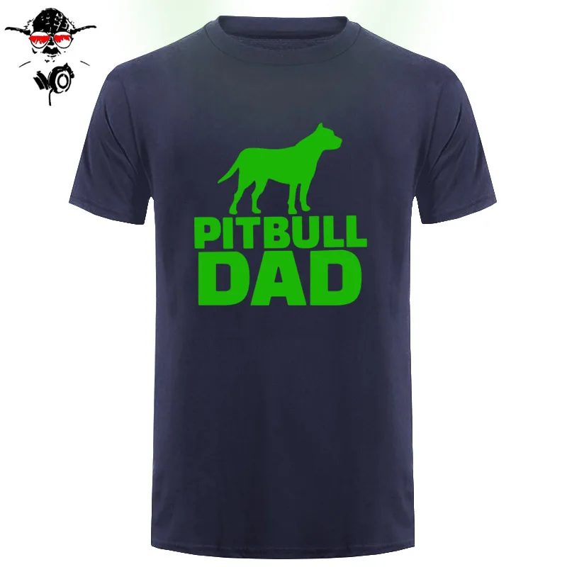 Концертные футболки Pitbull, папа, собака, мужские футболки с коротким рукавом, одежда с принтом, Мужская хлопковая футболка с круглым вырезом, серая мужская футболка
