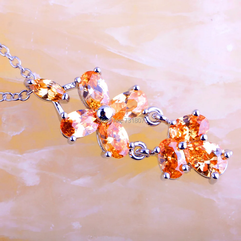 JROSE женское ювелирное изделие красивая модная подвеска из морганита серебряное