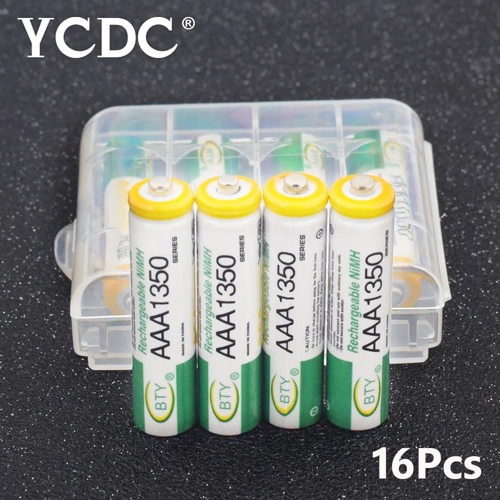 Аккумуляторные Ni MH (никель металлогидридные) батареи YCDC AAA HR3 AM4 1350 мАч