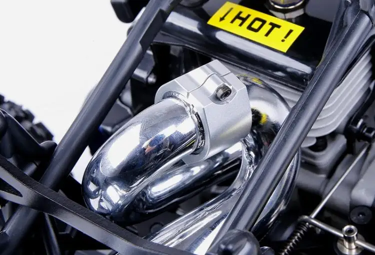 SS глушитель резонансная выхлопная труба стояк силовой проводки для 1:5 бензин RC