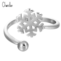 chandler snowflake wrap ring open simple midi nail bague women handmade statement bijoux birthday anillo anel de
