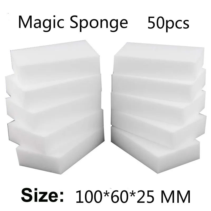 

Dish washing 50 pcs 10*6*2.5cm magic sponge eraser pad clean/durable Dish Washing Melamine Eraser Cleaning Sponge Block supplier