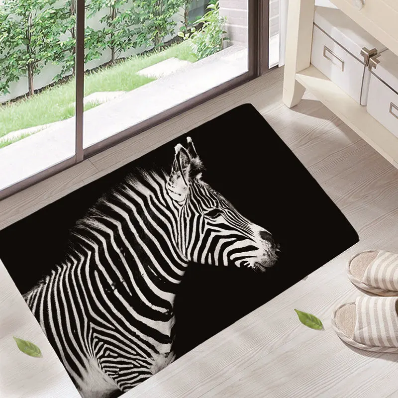 Модные Гостиная животного половик печати тигр коврик пользовательские двери
