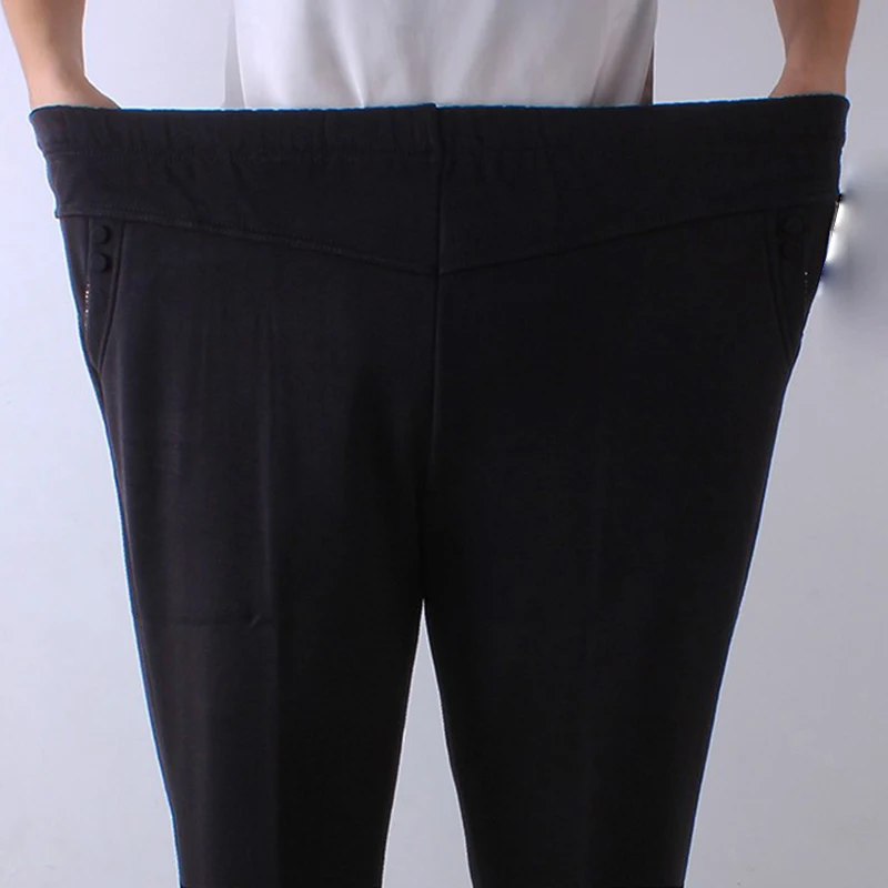 Брюки для женщин среднего возраста эластичные свободные штаны мам очень большие