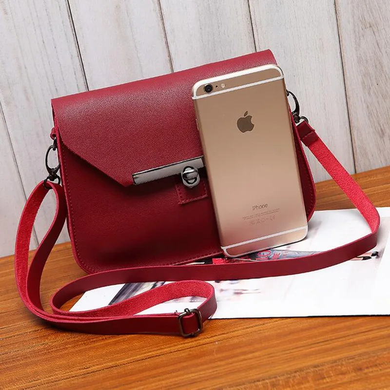 Маленькая женская сумка-мессенджер простая дизайнерская сумка через плечо из