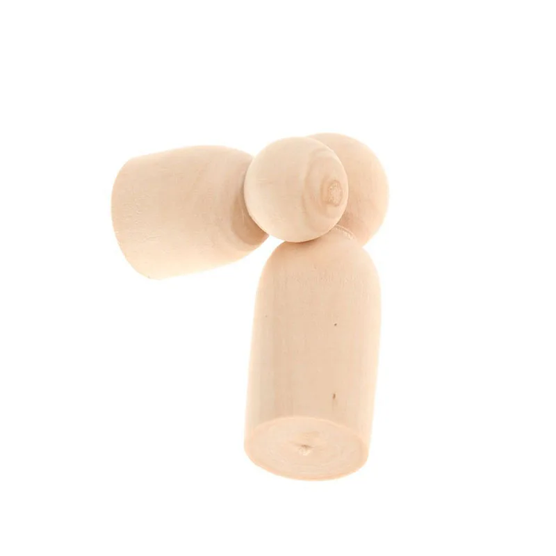 5 шт./компл. ручная работа новинка Неокрашенная пустая деревянные колышки для