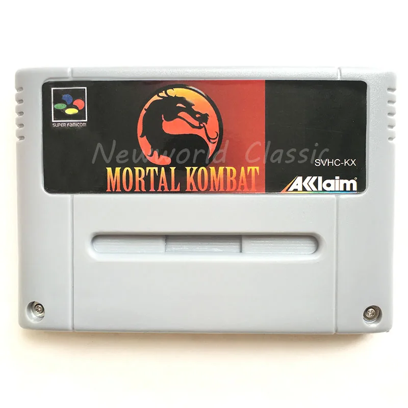 Mortal Kombat серии 1 2 для 16 бит видеоигры картридж сборная карта для EUR/PAL версии игровой консоли - Цвет: Mortal Kombat