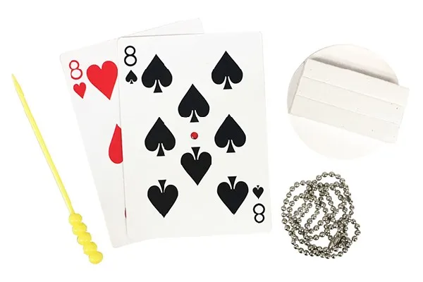 Цепочка с мечом-магические трюки реквизит карточка магический ментурализм