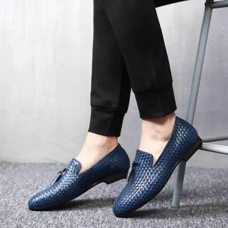 Tangnest NEW 2018 Brand Men Shoes Fashion Round Toe Slip-on Flats Luxury Cow Split Leather Tassel Men's Driving XMR2784 | Обувь