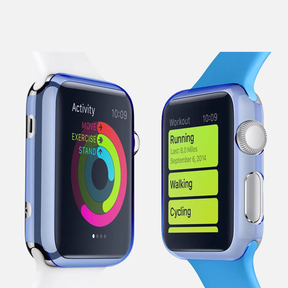 Tengocase ultra thin hard plastic case protective transparent back cover for iphone apple watch series 1 38mm 42mm 38 42 mm |