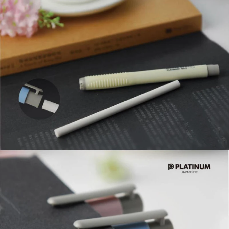 Platinum Japan ER-3 нажимной карандашный Ластик резиновый поставляется с зажимом