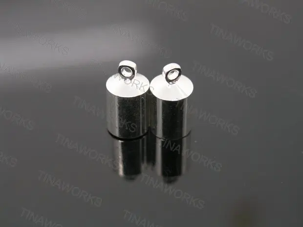 

FREE SHIPPING 10 Sets Strong Silver Tone Bullet Shaped Brass Jewelry Magnetic Lobster Clasp 25mm*7mm