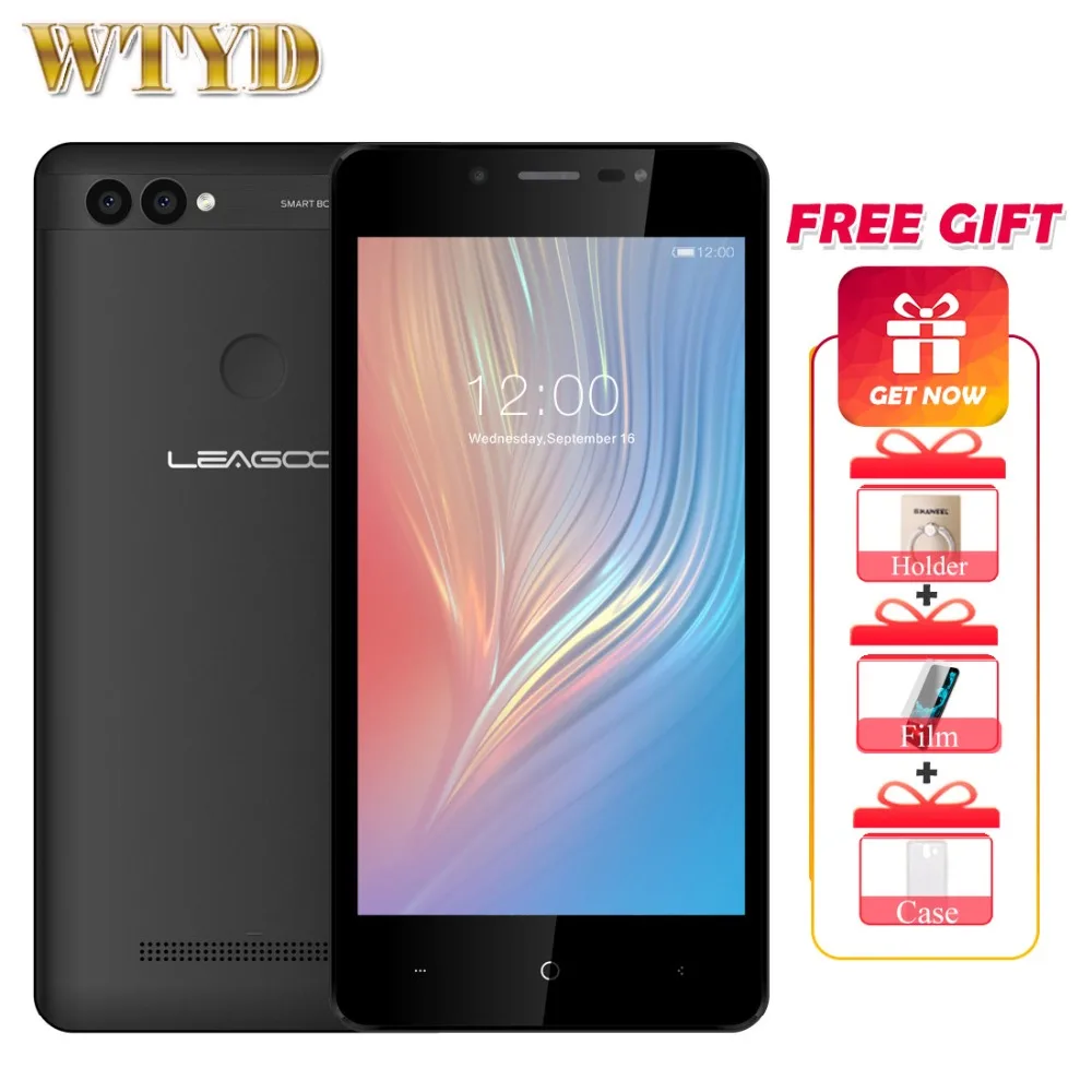 Мобильный телефон LEAGOO POWER 2 5 0 дюйма HD ips ram Гб rom 16 ГБ Android 8 1 четырехъядерный
