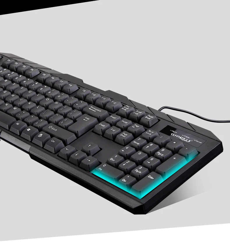 USB Wired Keyboard and Mouse Combo Suit J19T Ergonomics Waterproof Keyboard+1000DPI Gaming Set For laptop PC | Компьютеры и офис