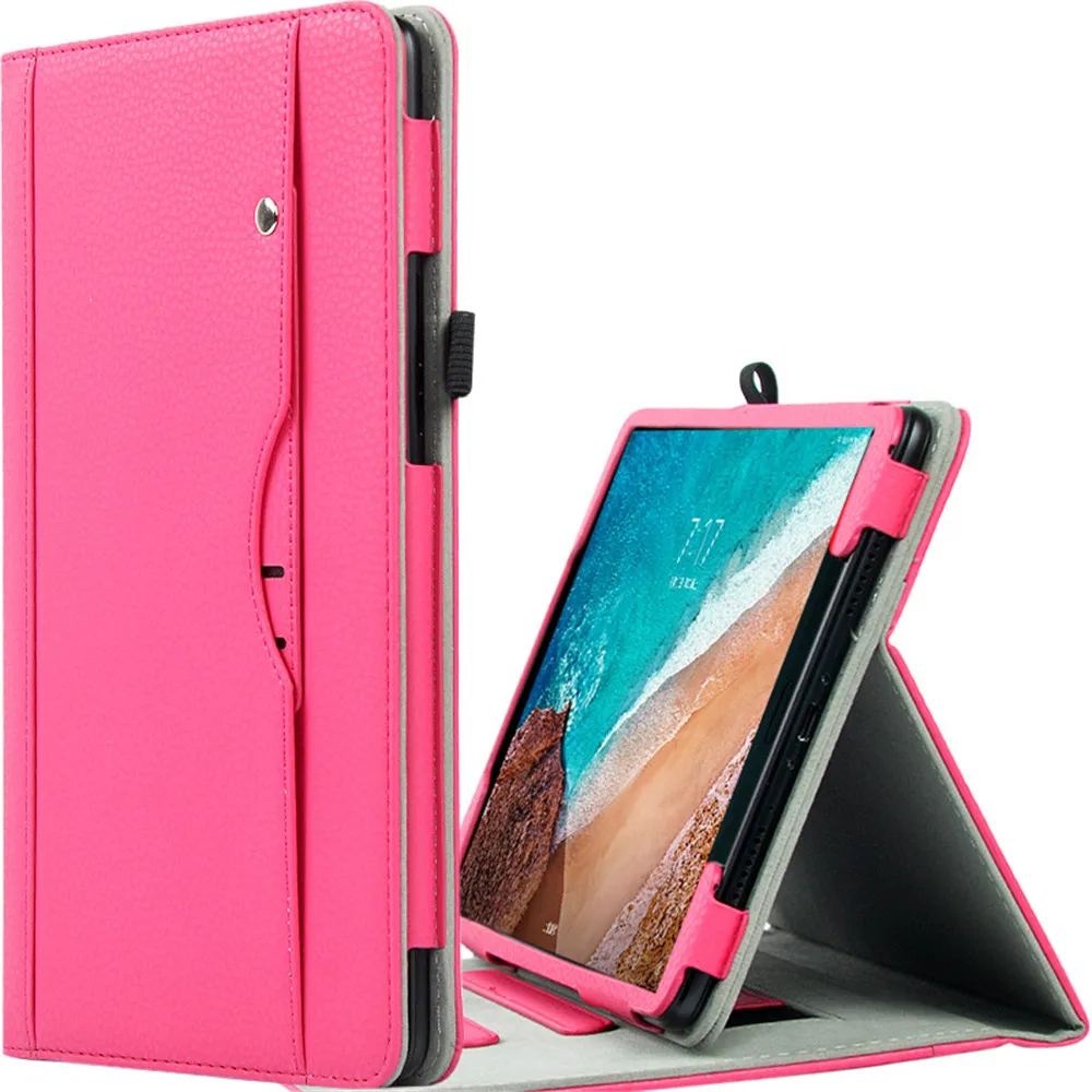 Чехол для Xiaomi MiPad 4 Plus MiPad4plus однотонный откидной из искусственной кожи с