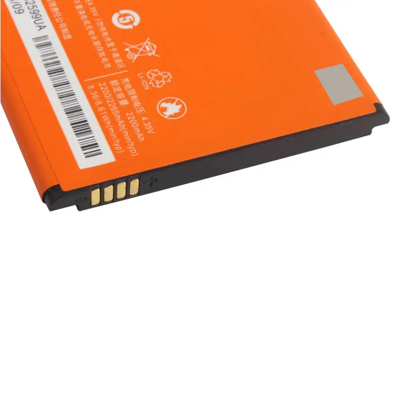 Высокое качество оригинальный резервный аккумулятор для Xiaomi Redmi 2 BM44 2200 мАч умный