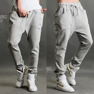 2015 Men Fashion Casual Skinny Sweatpants FLeece Sport Pants Harem Trousers Drop Crotch Jogging Joggers Sarouel |