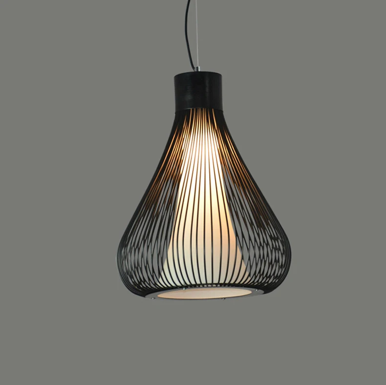 Промышленная клетка подвесные светильники дизайн американский кантри кованого