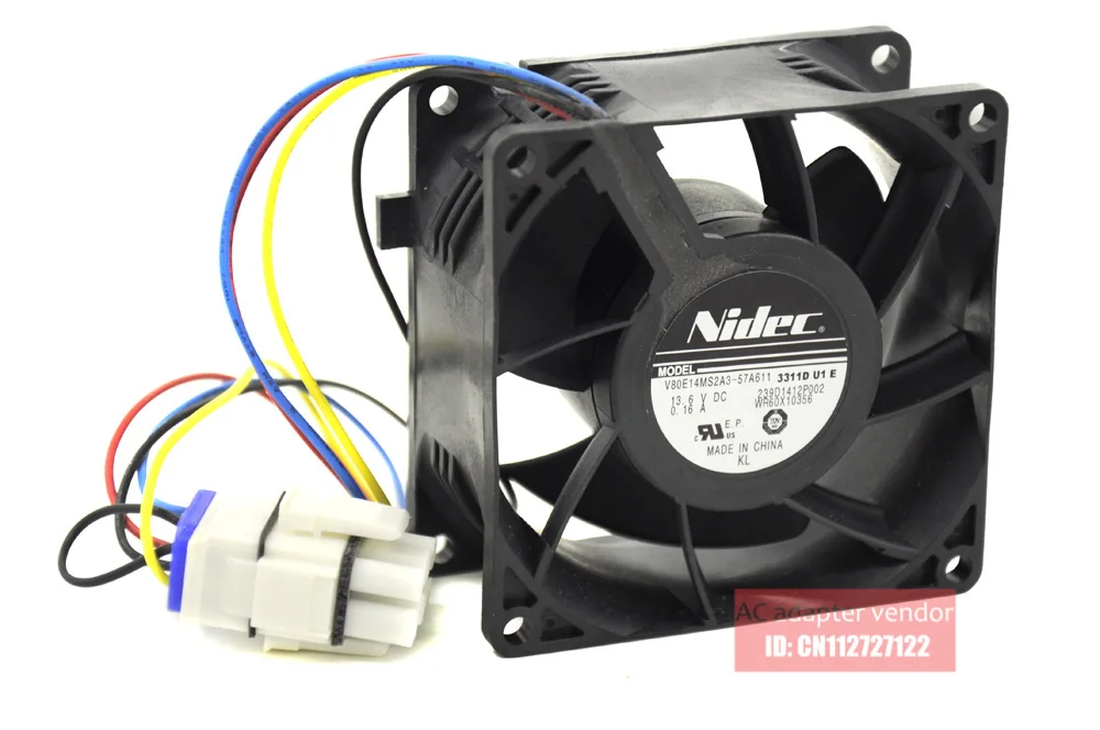 Новый V80E14MS2A3 57A611 NIDEC 0.16A 8038 8cm охлаждающий вентилятор|cooling fan|8cm fanfan |