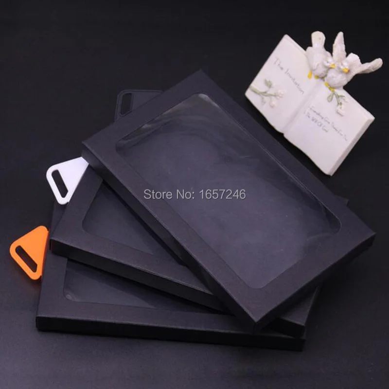 Ретро 400 грамм жесткая коричневая черная чистая крафт бумага Розничная упаковка