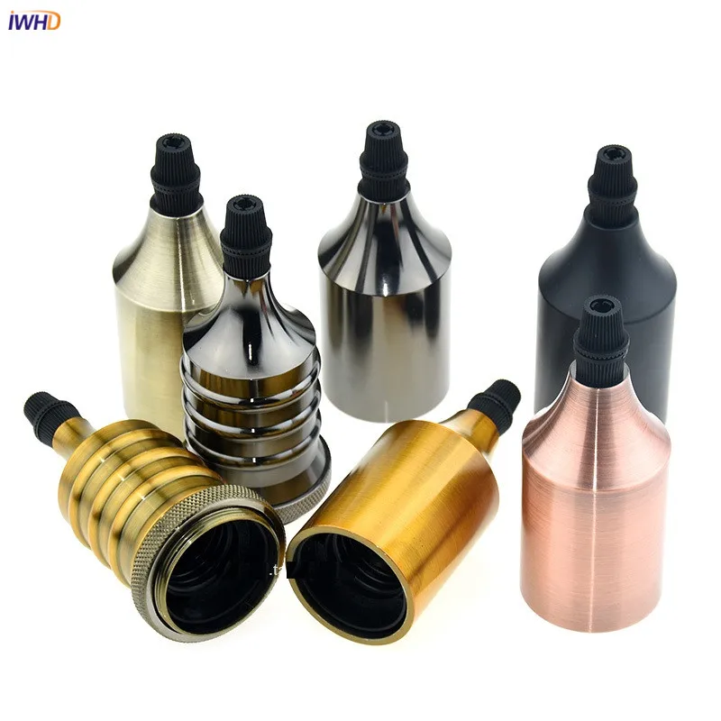 

IWHD Portalamparas Vintage Bulb Holder Lamp Socket Soquete E27 Lamp Holder Base Douille Fitting E27 Socket Lampholder Porta