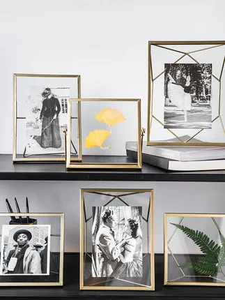 Ins Скандинавская простая металлическая Геометрическая фоторамка окончание