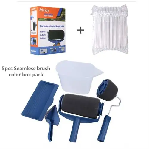 5pcs Seamless 5/8 шт. Краски Ролик Многофункциональный Хо Применение держать Применение декоративная краска для стен роликовая щетка инструмент набор кистей для рисования - Цвет: 5pcs Seamless